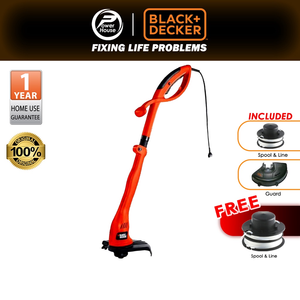 BLACK DECKER GL300 300W 23cm Grass String Trimmer With Guard