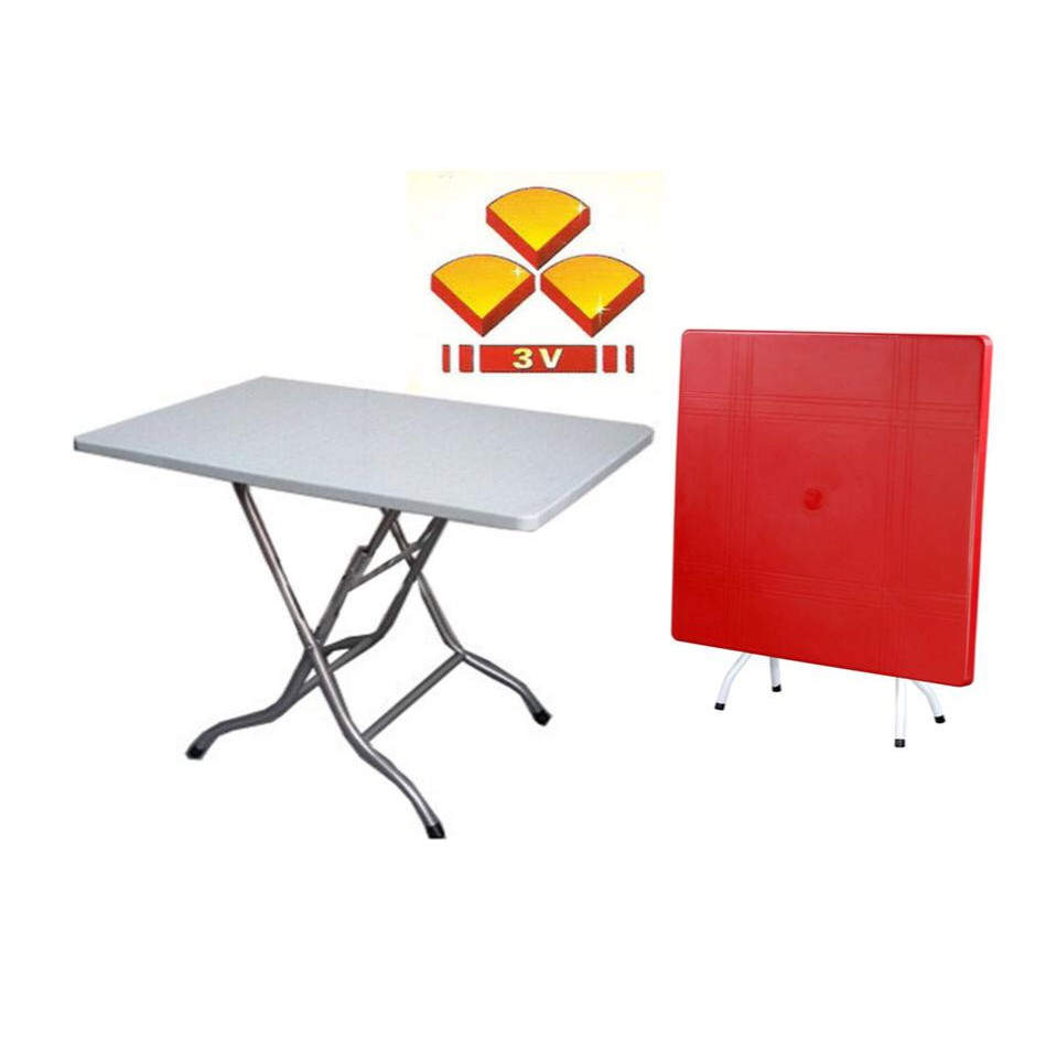 3x3 SquareFoldable Plastic Table Plastic Table Study Table Meja