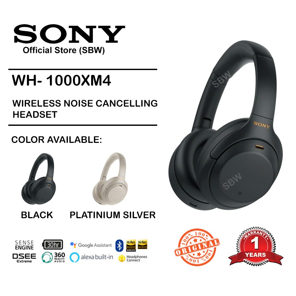  Sony WH-1000XM4 Wireless Noise-Canceling Over-Ear