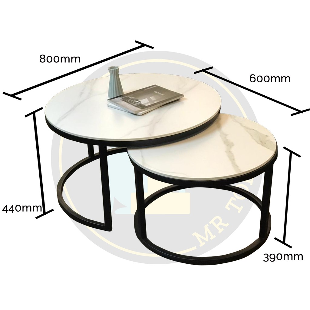 Round coffee deals table diameter