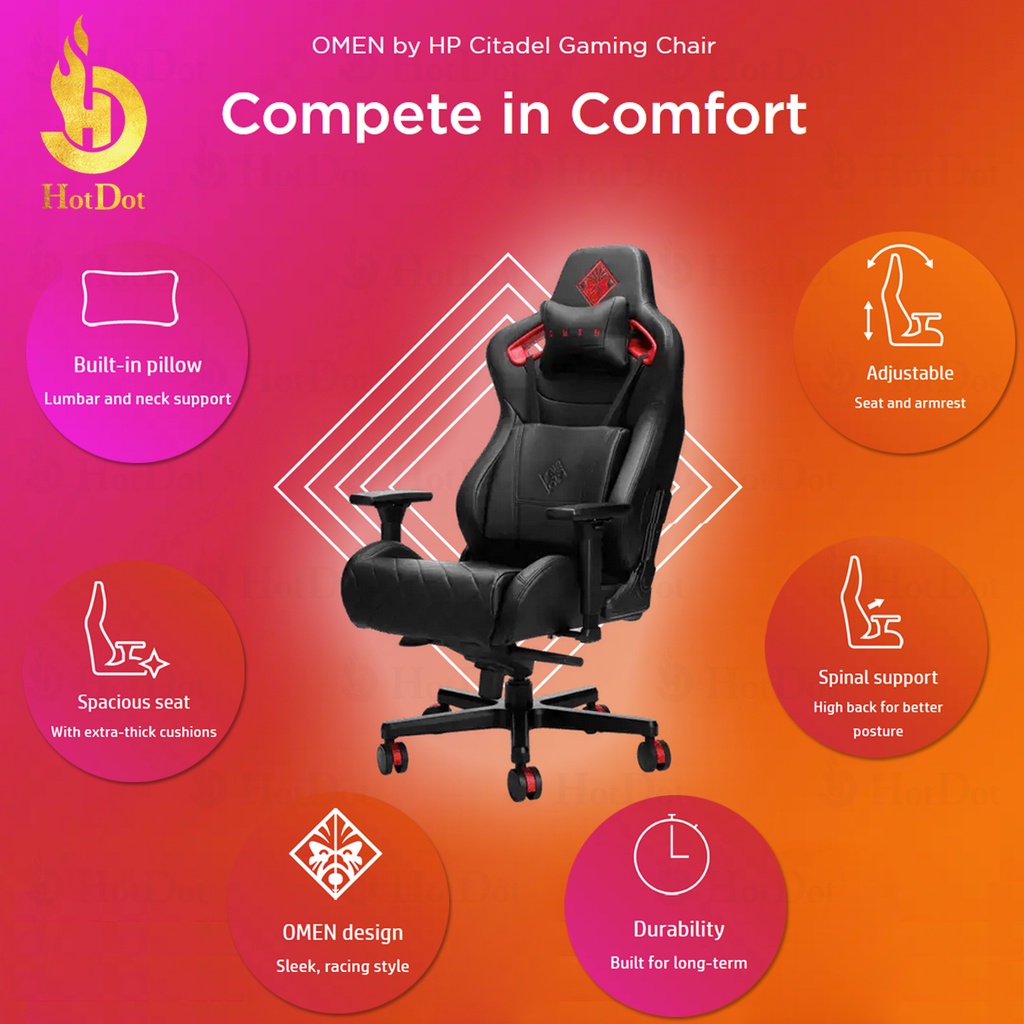 Omen by hp discount citadel gaming chair review