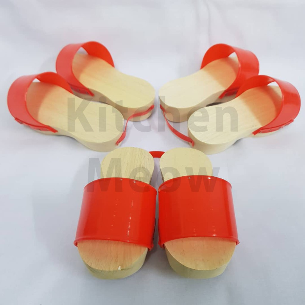 Red clogs on sale