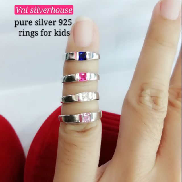 Kids hot sale silver ring