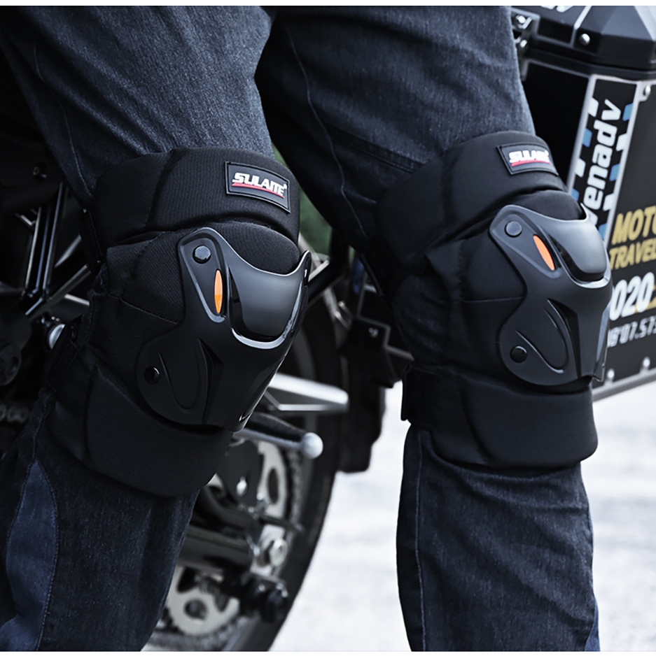 Unisex Motowolf Motorcycle Scooter Reflective Anti-collision Kneepads  windproof Riding short Thick Knee Elbow Pads Protect Gears