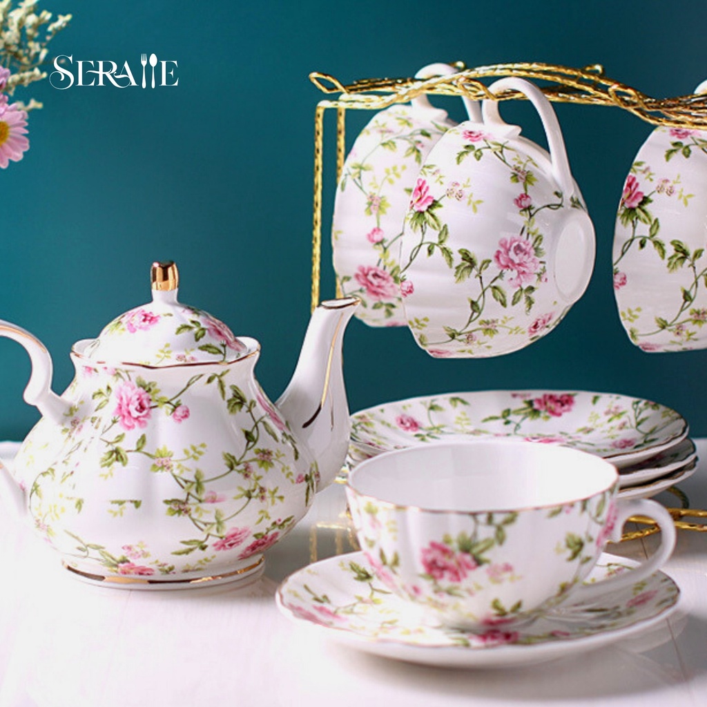 Porcelain teapot clearance set