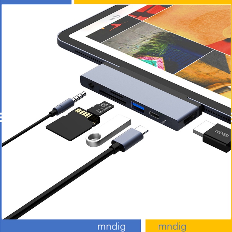 6 in 1 USB C Type C Hub 4K HDMI for Samsung tab S7 S7 Plus S7 FE S6 T860 S8 S8 Plus S8 Ultra Type C Adapter Docking Station PD Charging