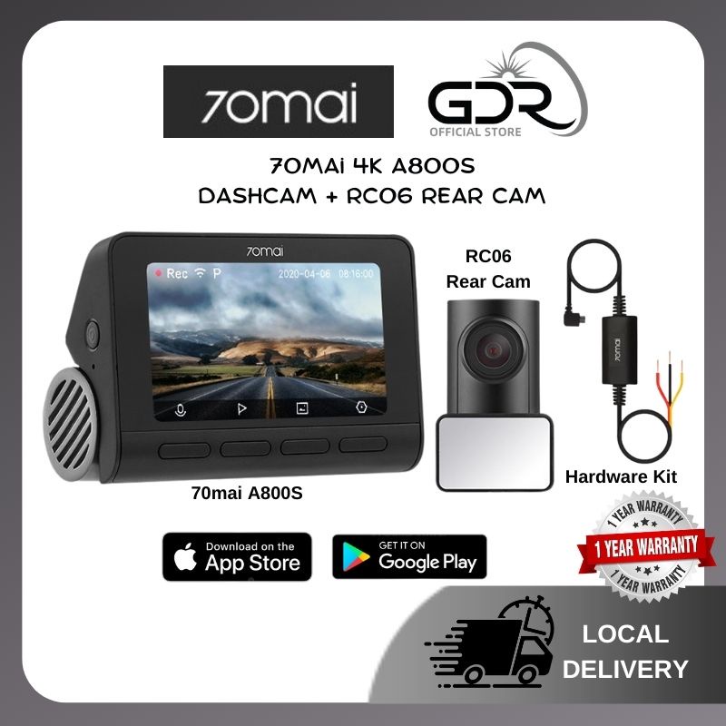 70mai 4k a800s dash cam