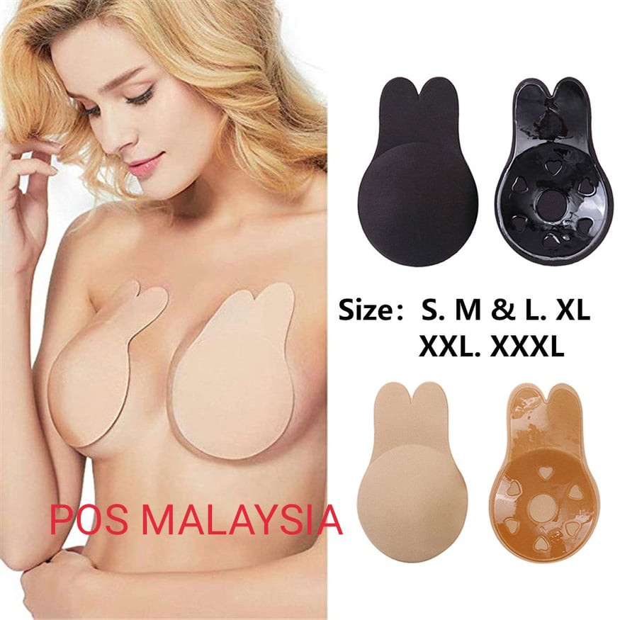 Malaysia ready stock Rabbit Nubra Silicone bra Invisible Breast