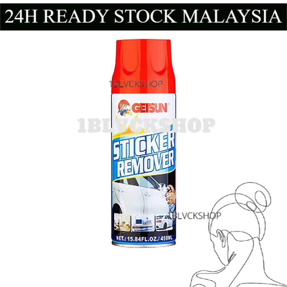 Ready stock Sticker remover Getsun removal sticker Spray Adhesive Remover  Menghilangkan Bekas Gam