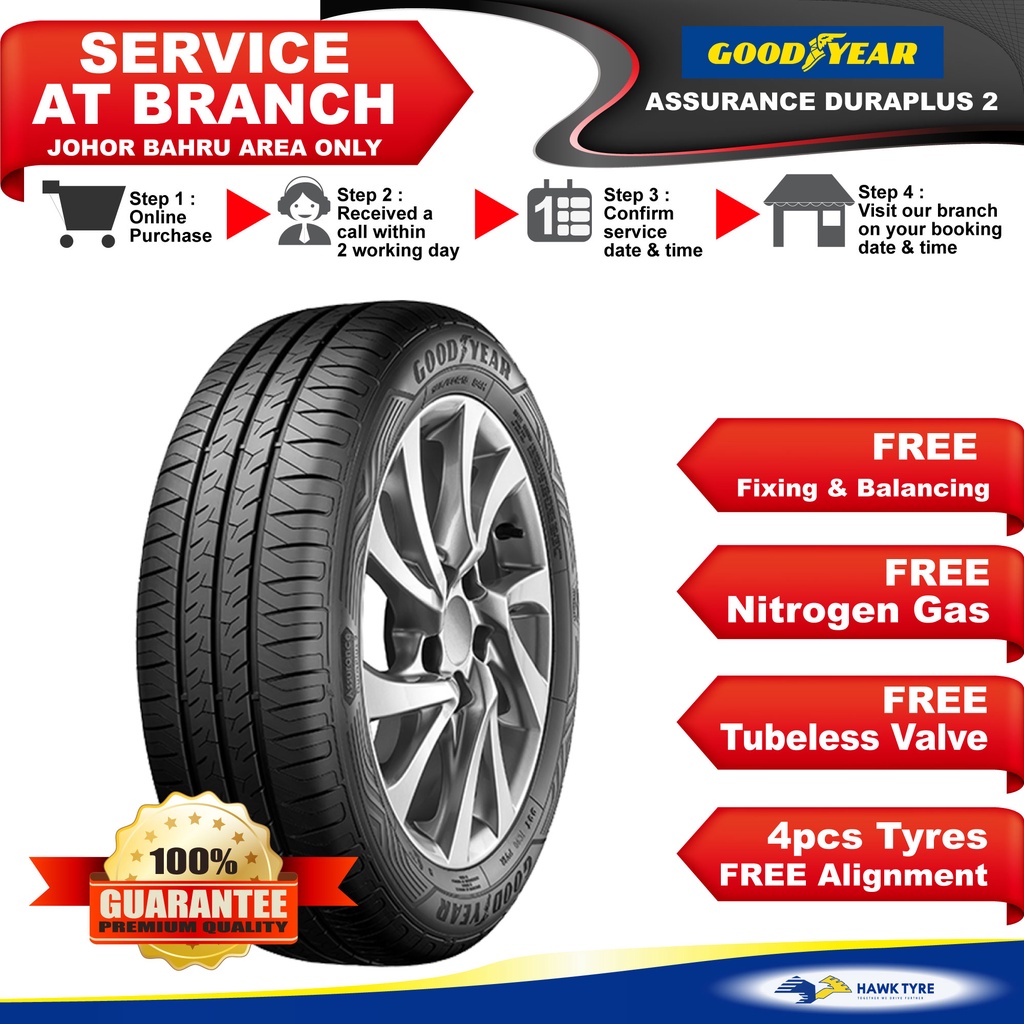 Goodyear Tyres Assurance Dura Plus 2 165 60R13 175 70R13 Shopee