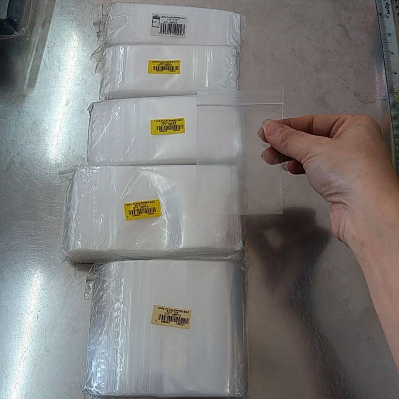 Transparent Zipper LDPE Zip Lock Bags, Thickness: 30 - 60 Micron