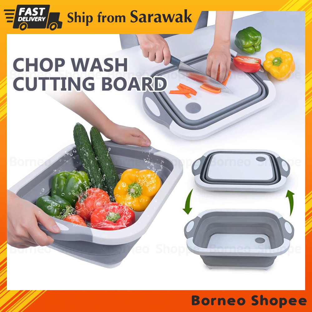 Drainage Cutting Board Kitchen Small Cutting Board Fruits Vegetables  Cutting Board Portable Drain Chopping Board