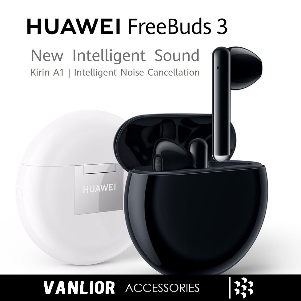 HUAWEI FreeBuds 3 Black White Shopee Malaysia