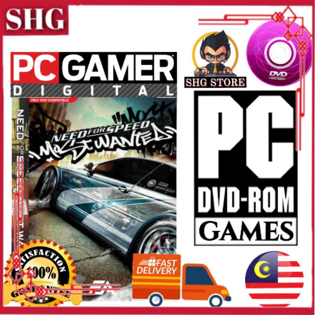 Need for Speed Most Wanted PC CD-ROM Racing Game 4-Disc Set, 2005 Comp -  video gaming - by owner - electronics media