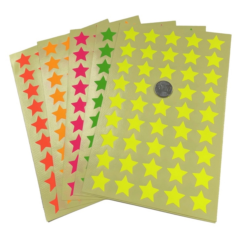 30 sheet] Color star sticker / Bintang stiker / Star label