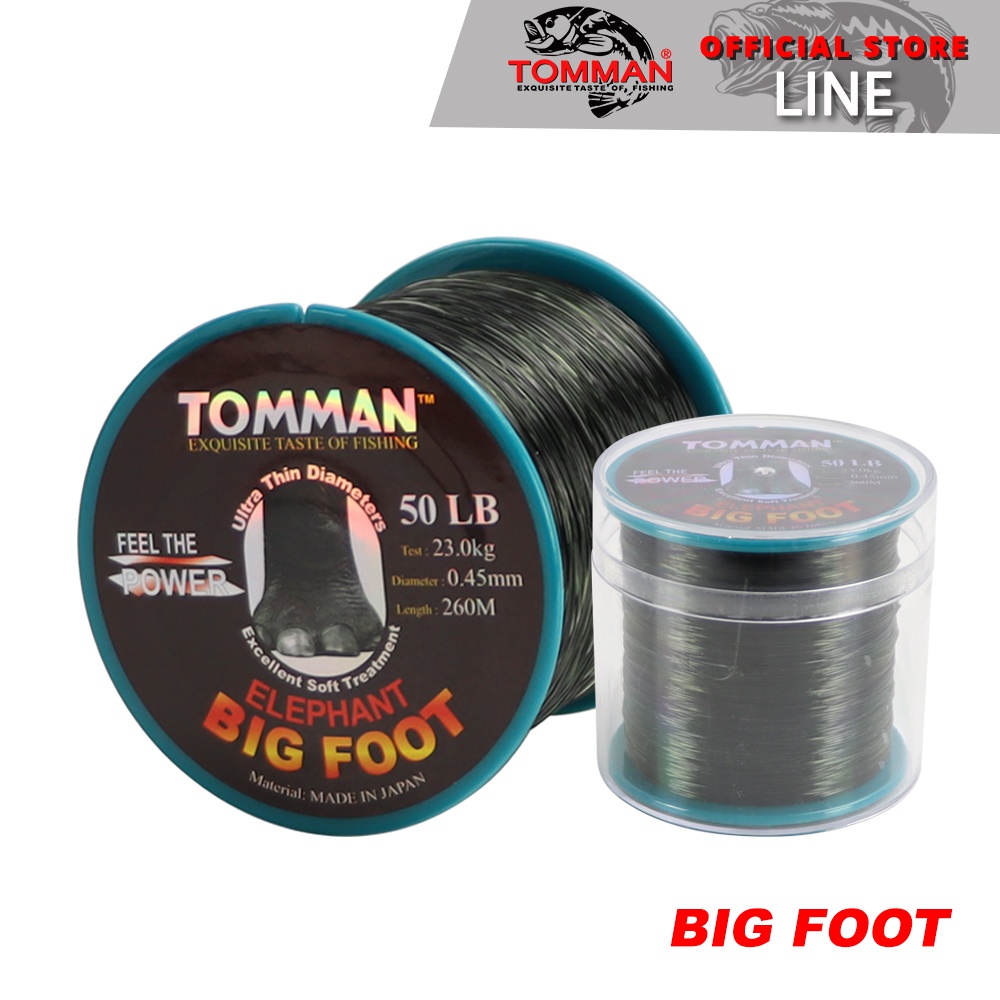 Tomman Big Foot Monofilament Mono Fishing Line (10LB-80LB) Bulk