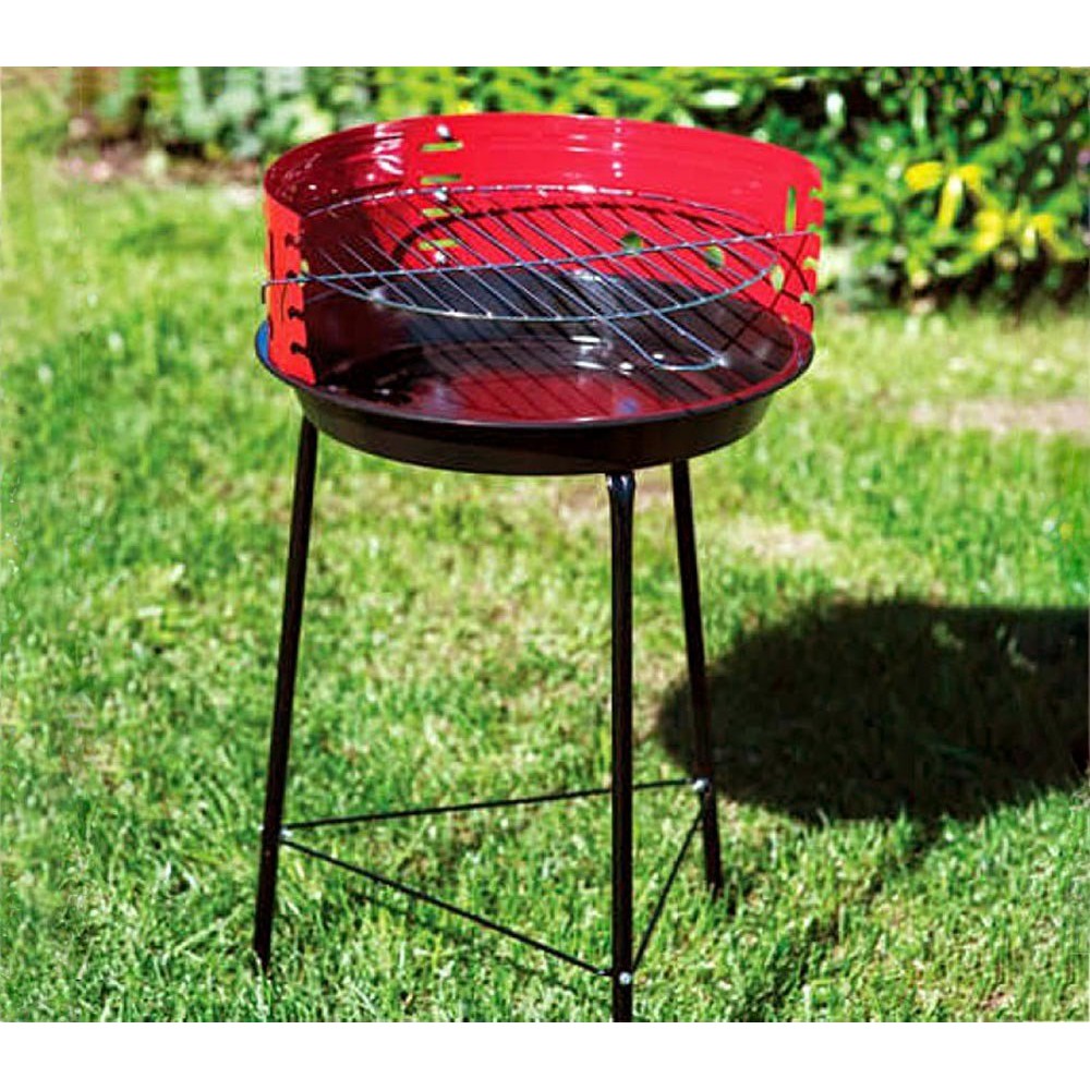 READY STOCK Portable Outdoor BBQ Grill Barbecue Set Round 36cm