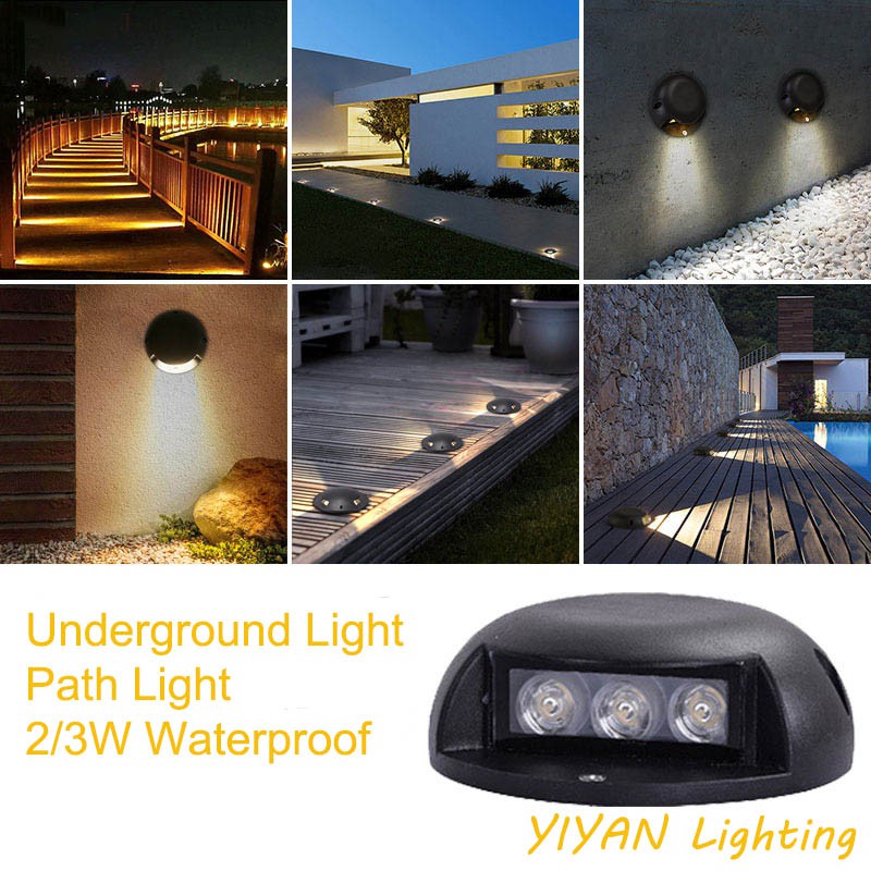 3W DC12v LED Outdoor Path Deck Light Surface Mounted Floor Lamp