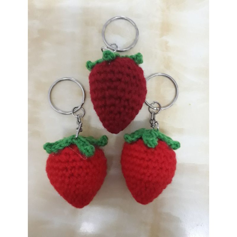 Strawberry keychain on sale