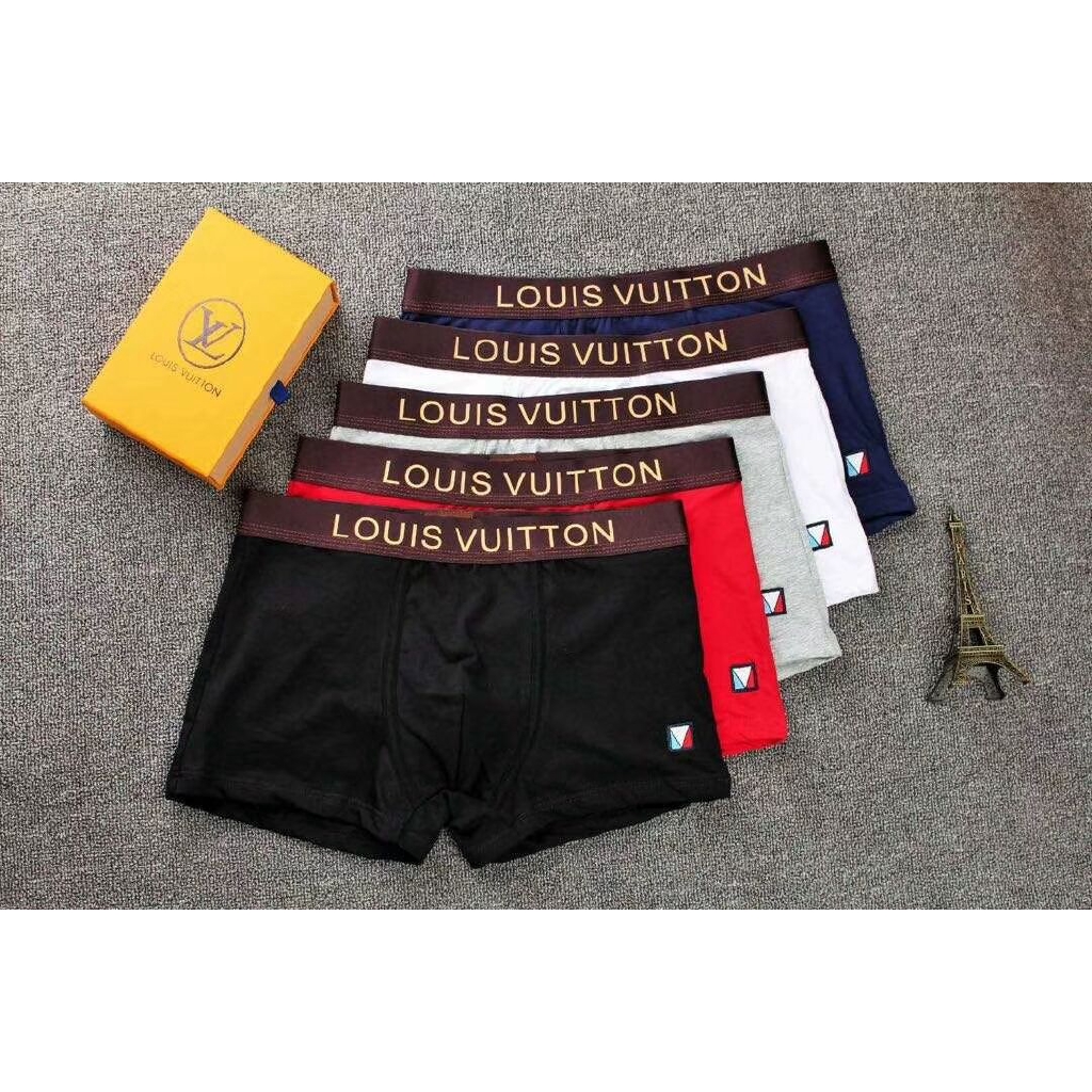 Men's Louis Vuitton Underwear Boxer 3pcs Pack - Lagmall Online