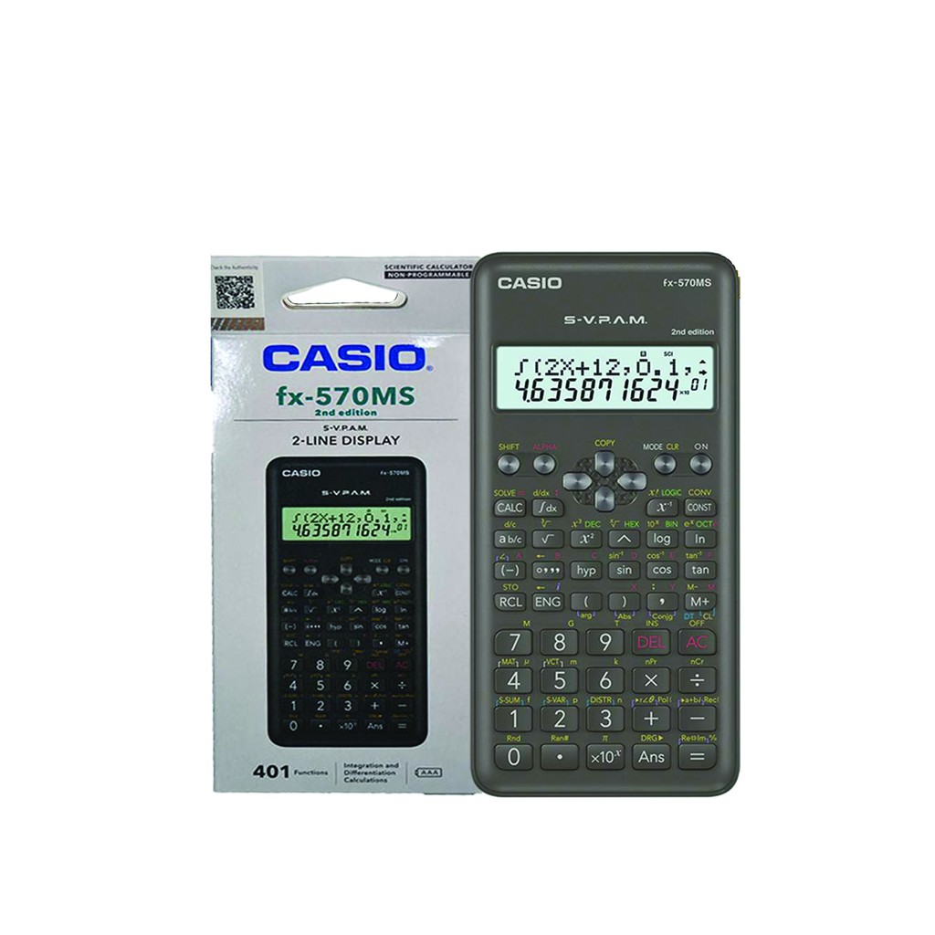 SCIENTIFIC CALCULATOR CASIO FX 570MS 2ND EDITION Shopee Malaysia