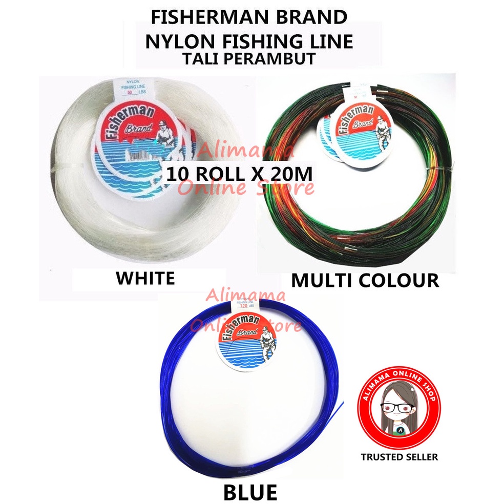 90LBS - 200LBS Nylon Monofilament Fishing Line / Tangsi 'Fisherman Brand'  [Ready Stock]