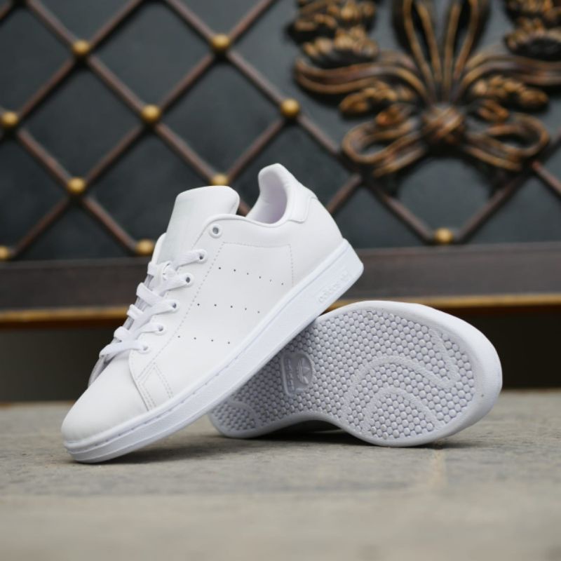 Adidas Stan Smith All White Women Shoes | Shopee Malaysia