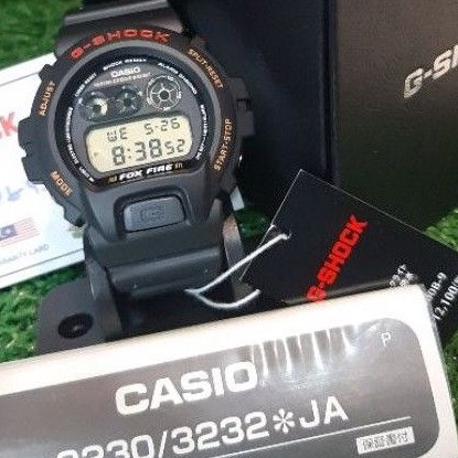 G-Shock Watch FOX FIRE Model DW-6900 B-9 Japan Original Set