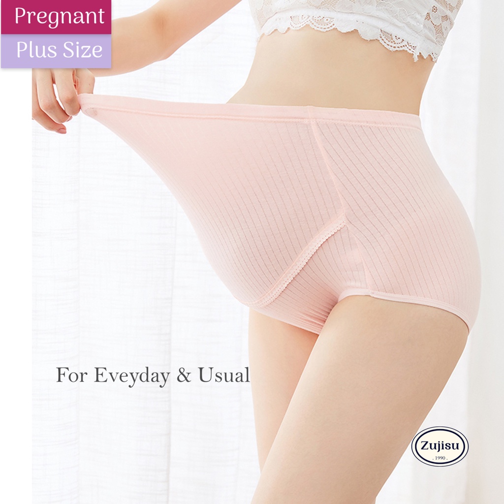ZUJISU Plus Size Cotton Maternity Underwear Pregnant Women Underwear, 1PC