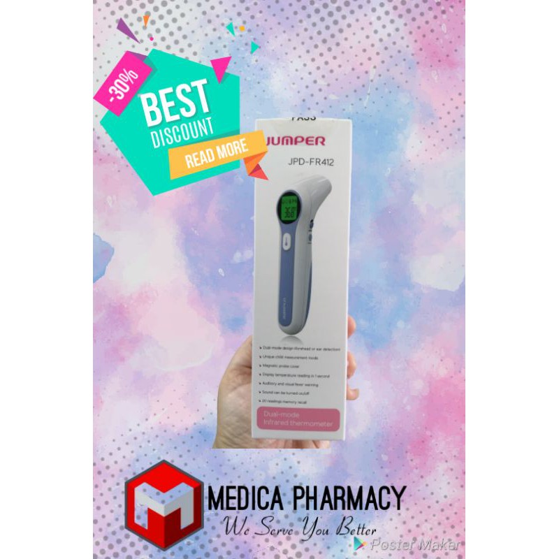 Buy JUMPER FR412 Infrared Thermometer (2 in 1 Measurement for Ear and  Forehead) in Pune & Mumbai, India (2021) ⟶ Up to 40% Off + Home Delivery