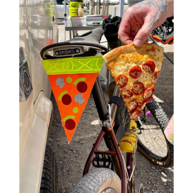 Pizza best sale bike reflector