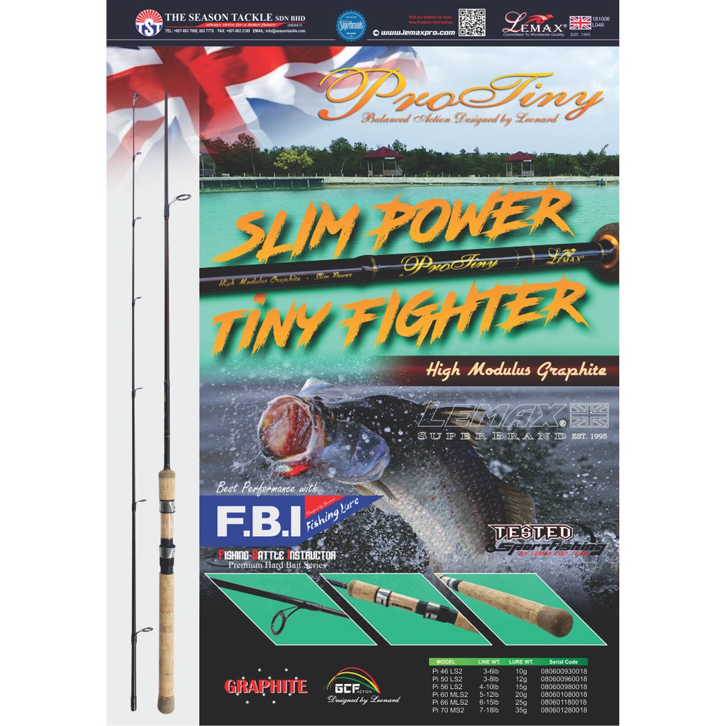 The Season Tackle Sdn Bhd - FIGO ROD * TINY STRONG