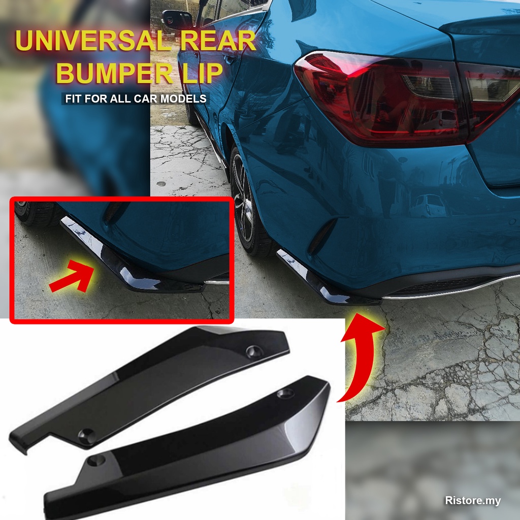 READY STOCK MALAYSIA】Universal Car Rear Bumper Lip Wrap Angle