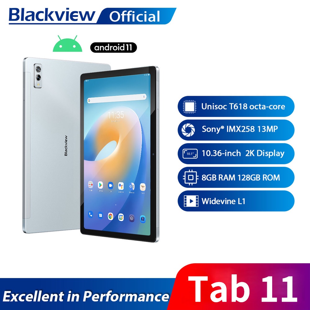 Tablette BLACKVIEW TAB 11 - 10.36 - 128Go/8Go - 13MP/8MP - Dual