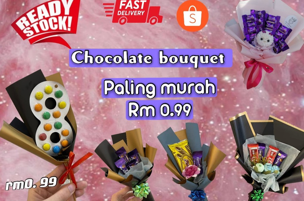 Mothers Day Hari Guru Coklat gift chocolate murah bouquet