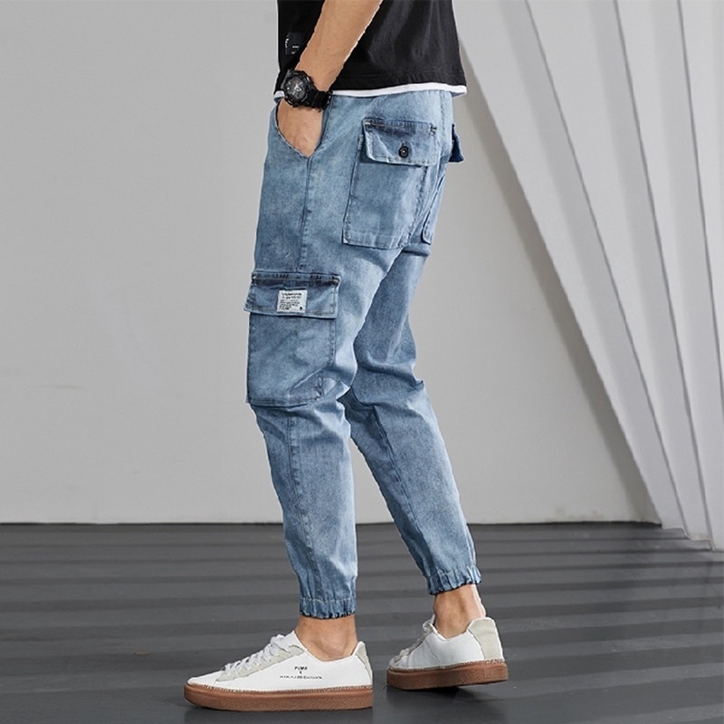 Men Jogger Jeans Spring Summer Autumn Winter Casual Fashion Pocket