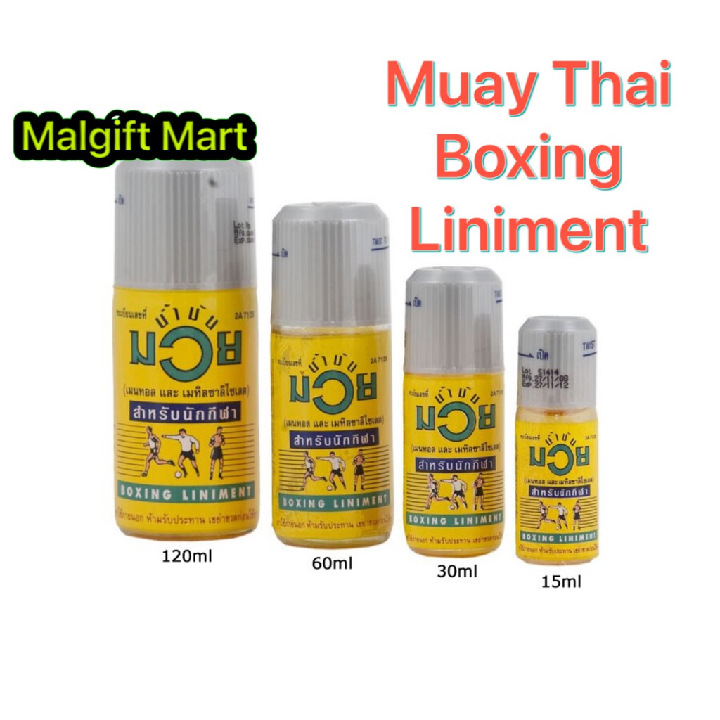 MUAY THAI BOXING LINEMENT OIL FAMOUS THAILAND NANMAM BRAND 30ml,60ml,120ml.