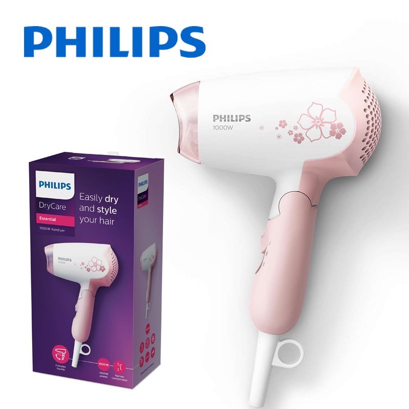 Philips Hair Dryer 1000W Foldable Handle2 flexible speed