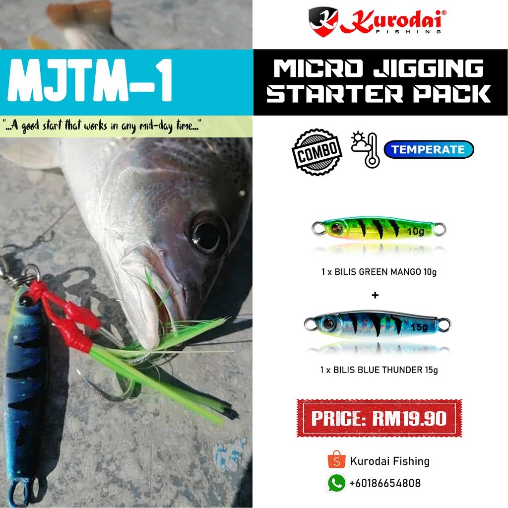 Micro Jig Value Pack with Tackle Box  Micro Jigging Starter Pack – Lure Me