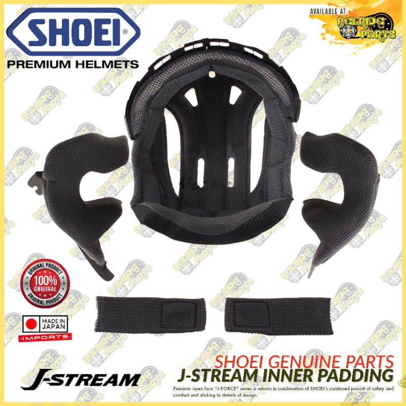 Padding shoei best sale j force 2