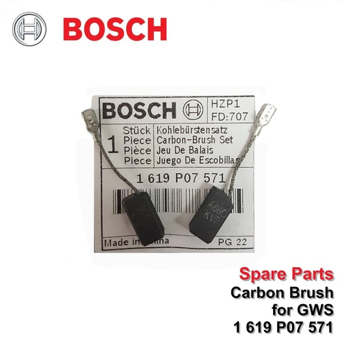 ORIGINAL BOSCH GWS 060 580 4 GRINDER CARBON BRUSH MTMACHINERY