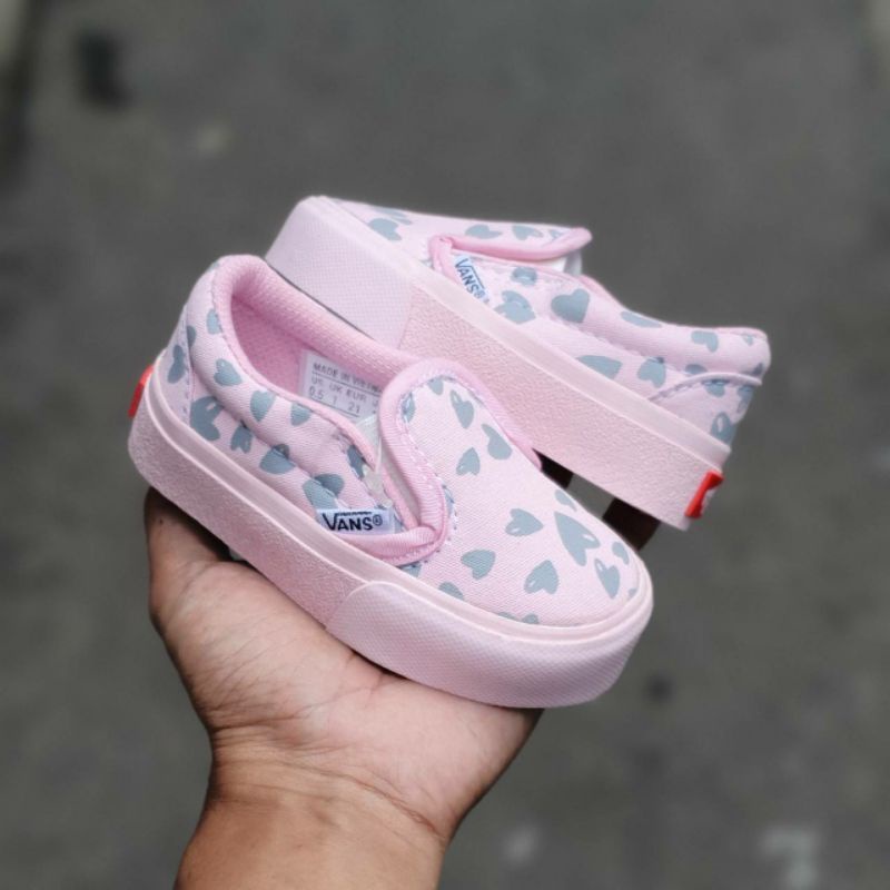 Vans slip on slop pink love Shopee Malaysia