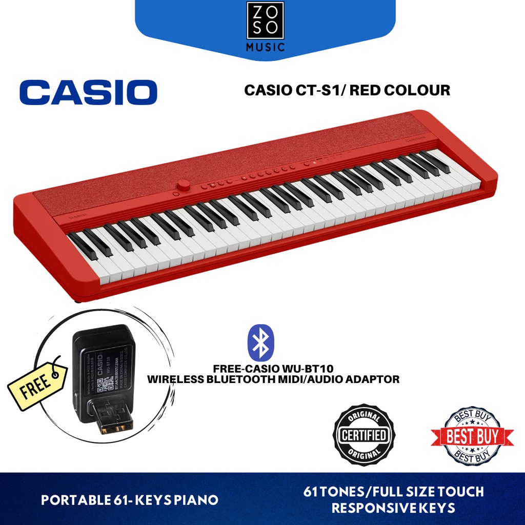 Casio discount piano red