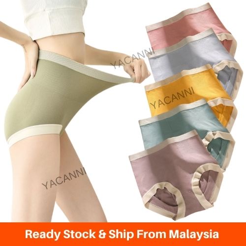 Panties Women Cotton High Waist Slimming Underwear Seamless Girls