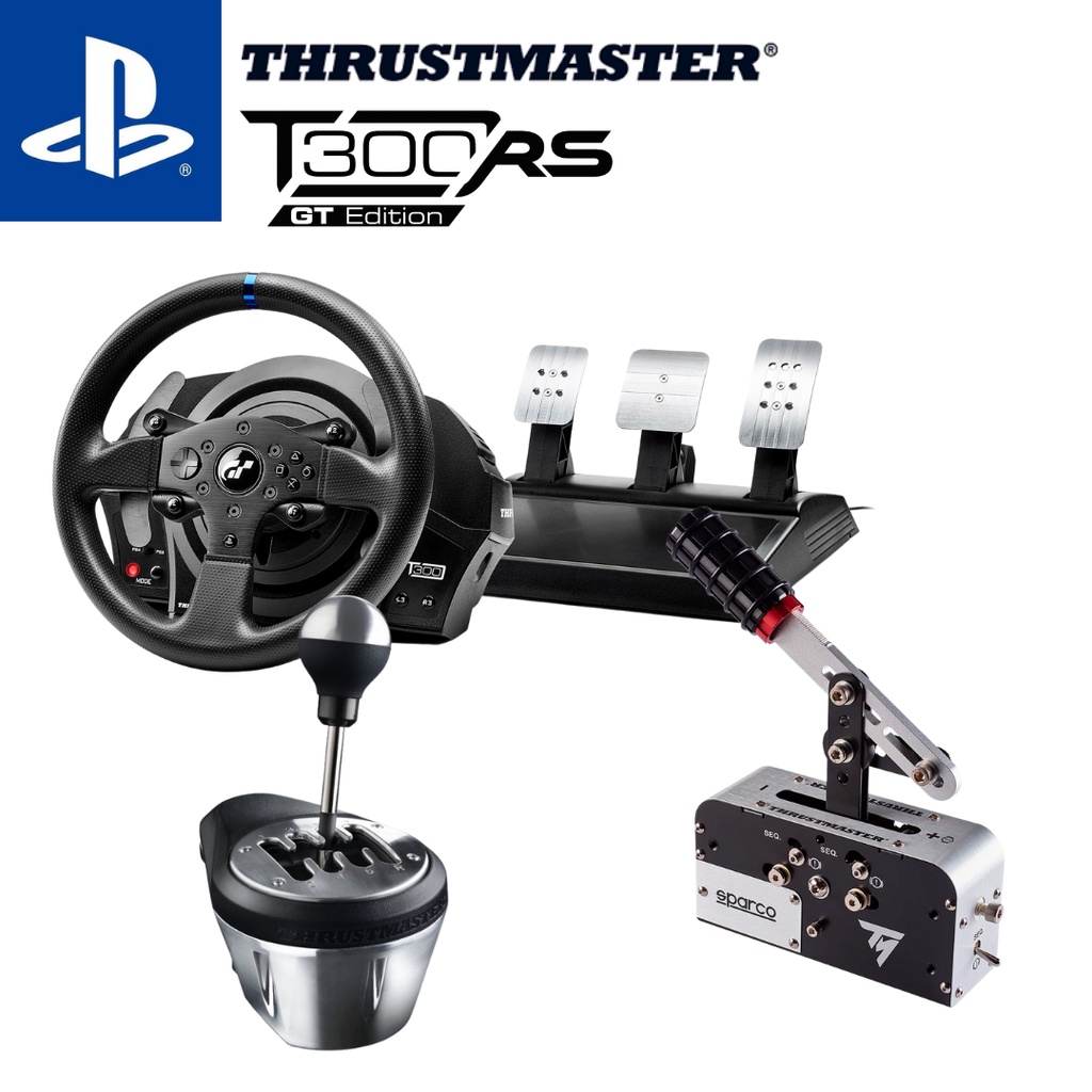 Thrustmaster T300RS GT Racing Wheels and Pedals Compatible with PC / PS4 /  PS5