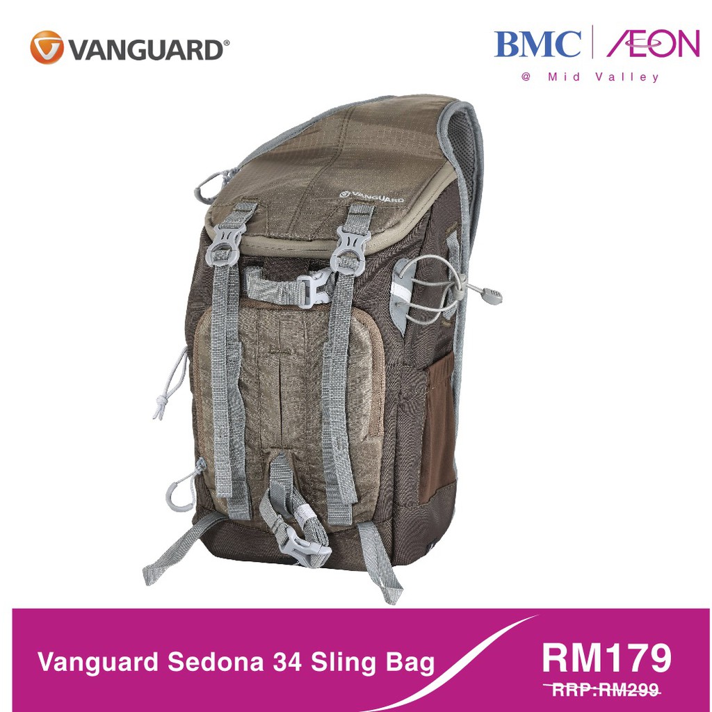 Vanguard Sedona 34 DSLR Sling Bag Khakis Green Shopee Malaysia