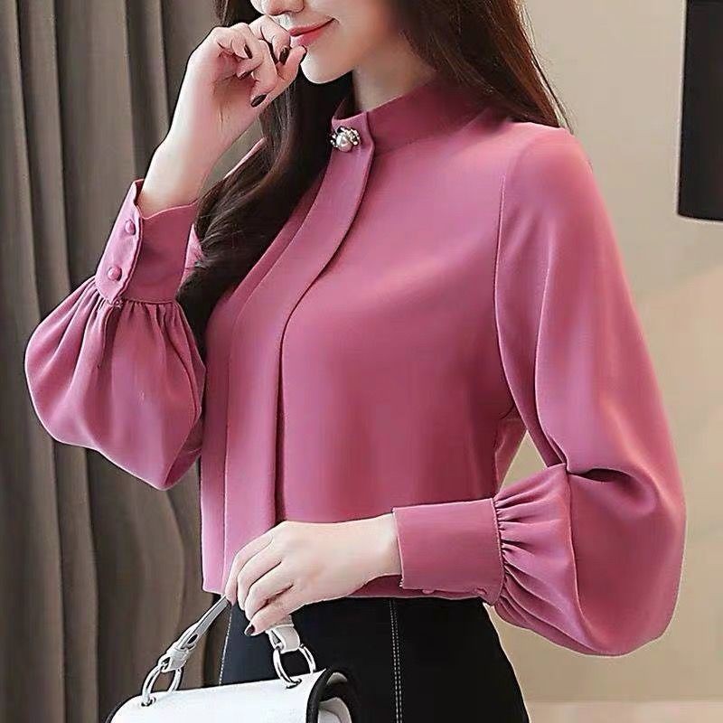 Long sleeve deals chiffon blouses