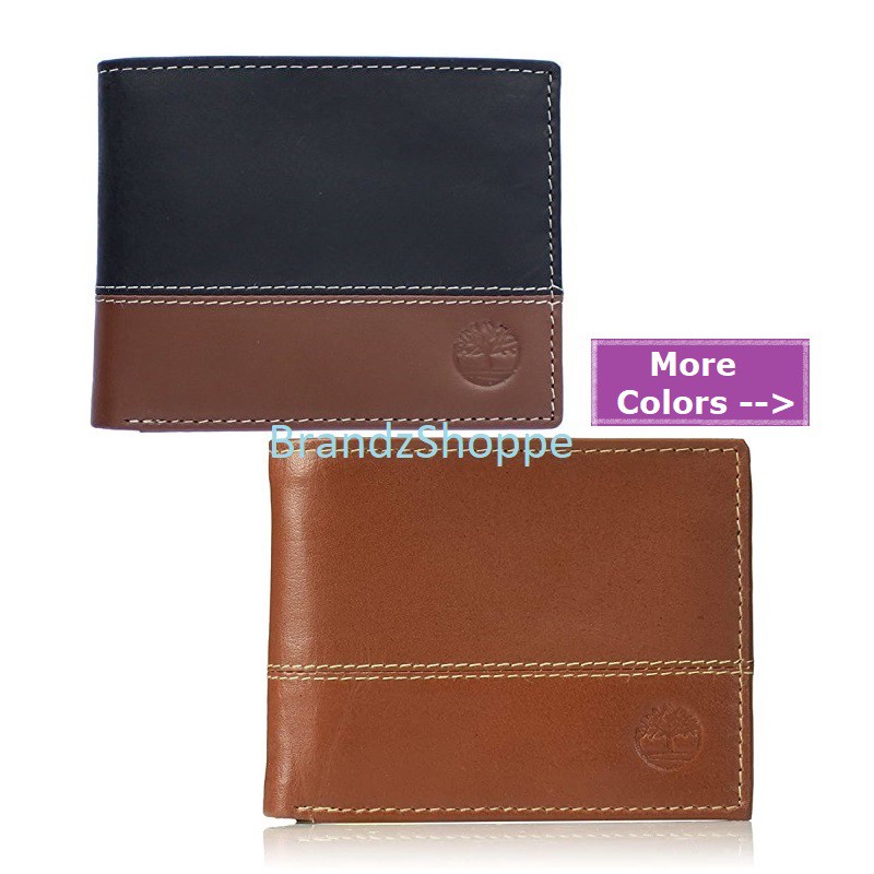 timberland trifold leather wallet