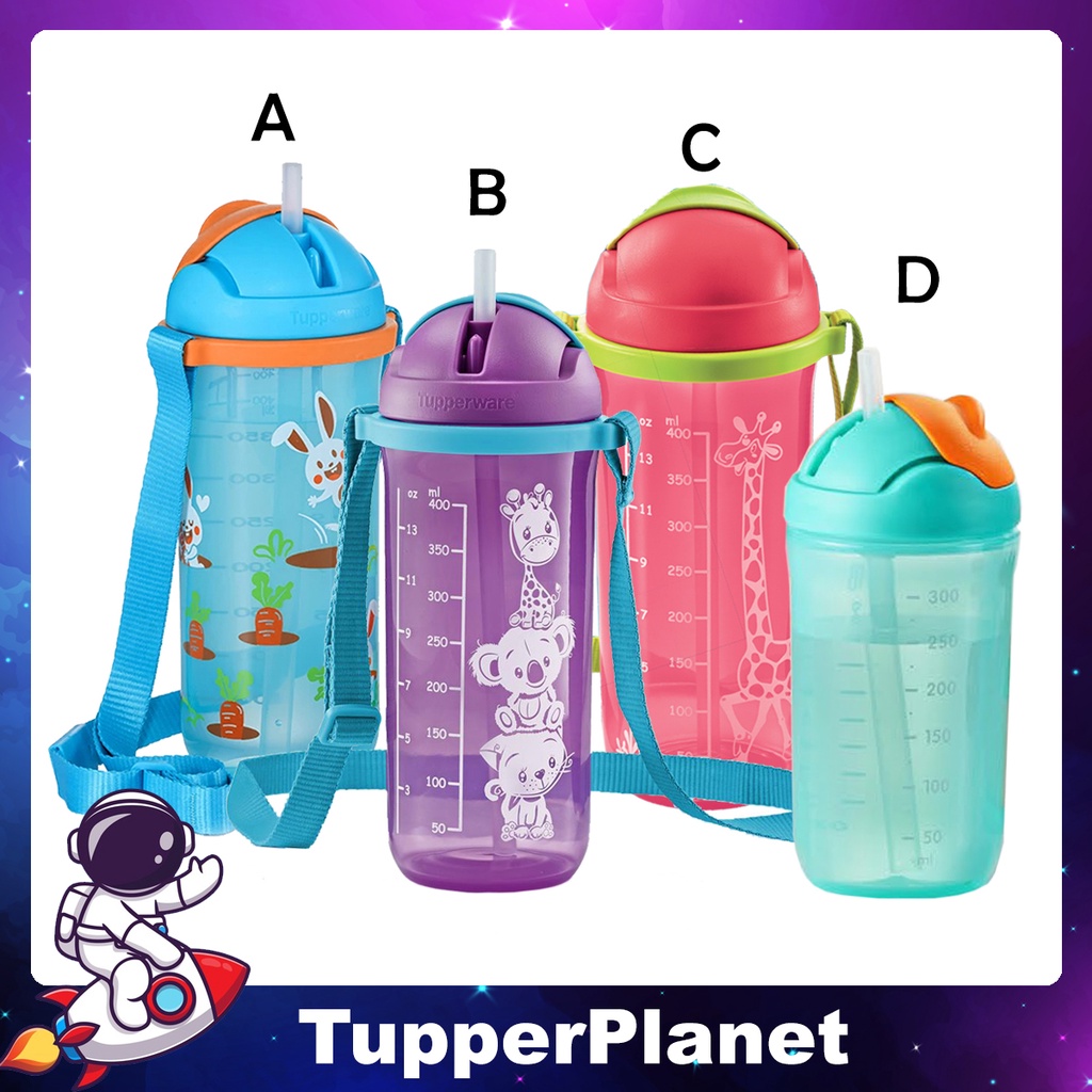 Tupperware Twinkle Straw Tumbler for Kids (400mL, 14oz)