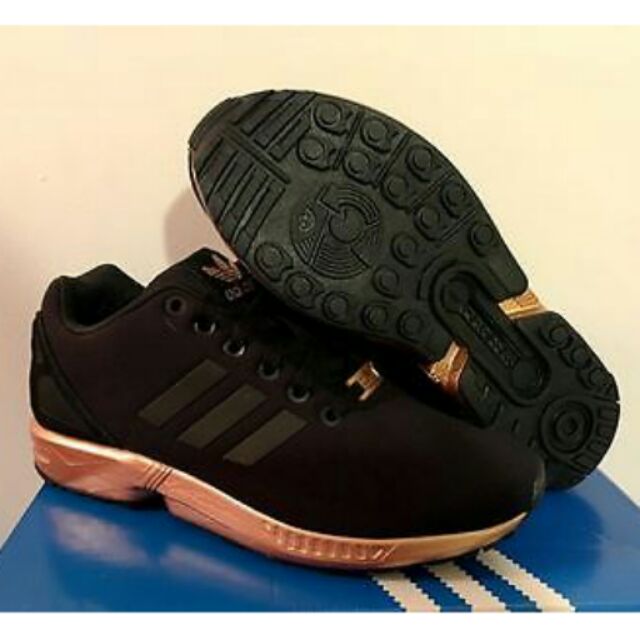 Black and gold 2025 zx flux adidas